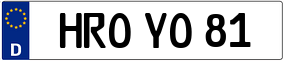 Trailer License Plate
